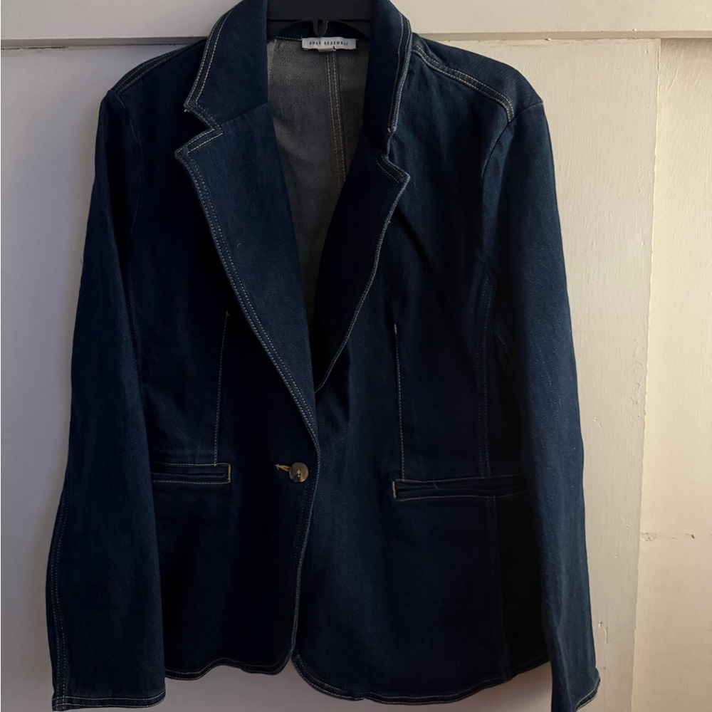 Dark Blue Jean Jacket Free Assembly